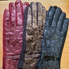 Women's Quilted Floral Texting Gloves